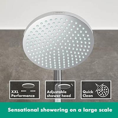 Hansgrohe Crometta s 240 1jet showerpipe met thermostaat chroom 27267000 Hansgrohe Crometta s 240 1jet showerpipe met thermostaat chroom 27267000