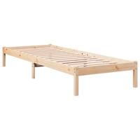Bedframe extra lang zonder matras massief grenenhout 100x220 cm - thumbnail
