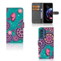 Motorola Edge 20 Pro Hoesje Cirkels en Vlinders - thumbnail