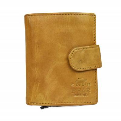 Bear Design Portemonnee met Kaarthoudervak Oker Geel