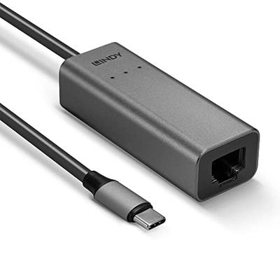 LINDY Lindy - Netzwerkadapter - USB-C 3.1 - 10M/100M/1G/2,5 Gigabit Ethernet Netwerkadapter 2.5 GBit/s USB-C 3.1 Gen 1, Gigabit-LAN (1/2.5 Gbit/s), RJ45