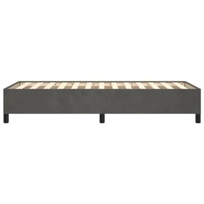 Bedframe zonder matras 80x200 cm fluweel donkergrijs