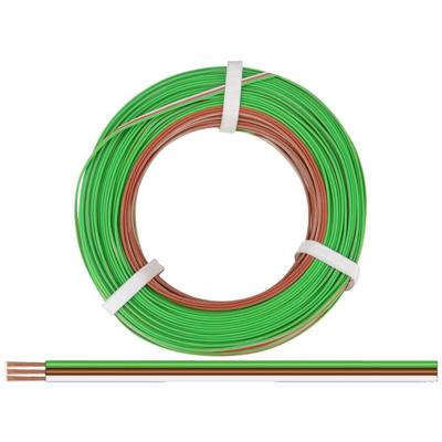 Donau Elektronik 325-485-50 Draad 3 x 0.25 mm² Groen, Bruin, Wit 50 m