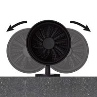 Toiletborstel Met Houder Tiger Tune Draaibaar Mat Zwart - thumbnail