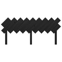 Hoofdbord 178x3x80,5 cm massief grenenhout zwart - thumbnail