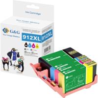 G&G Inktcartridge Compatibel Zwart, Cyaan, Magenta, Geel GP-H912XLBKCMY-4P - thumbnail