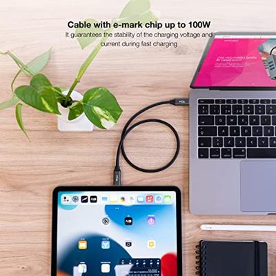 NANOCABLE 10.01.4303 USB 3.2 kabel Gen2x2 20Gbps 5A/100W 4K/60Hz USB-C/M-USB-C/M zwart 3m