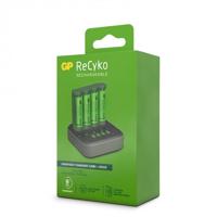 GP ReCyko Batterijlader USB B421 + Laaddock D451 + 4x AA 2100 mAh Batterijen - thumbnail