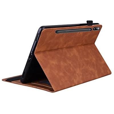 Luxe stand flip sleepcover hoes - Samsung Galaxy Tab S7 / S8 - Bruin Luxe stand flip sleepcover hoes - Samsung Galaxy Tab S7 / S8 - Bruin