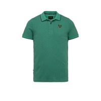 PME Legend slim fit polo met contrastbies groen - thumbnail