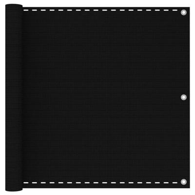 VidaXL Balkonscherm 90x300 cm hdpe zwart