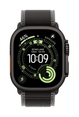Apple Watch Band - Trail Loop - 49 mm - Zwart/Houtskool - M/L