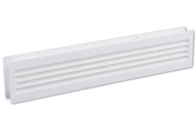 Nedco deurventilatierooster - wit - 90 x 455 mm - 2-delig