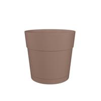 Bloempot en ronde Capri Round - Plastic - Watertank - 35 cm diameter - taupe - Artevasi - thumbnail