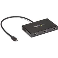 StarTech.com USB C naar HDMI multi-monitor adapter - 3-poort MST hub - monitor splitter - USB 3.1 Type C (MSTCDP123HD) - thumbnail