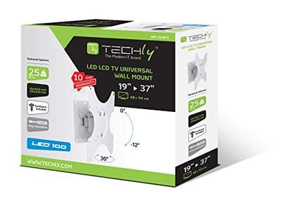 Techly ICA-LCD 2900WH 37 Wit flat panel muur steun Techly ICA-LCD 2900WH 37 Wit flat panel muur steun