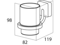 Tiger Impuls Bekerhouder Chroom 8.2x9.8x11.9cm 385130346 - thumbnail