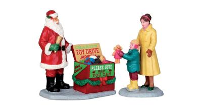 Kerstfiguur A season of giving set of 2 LEMAX - Lemax