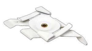 Systeemplafondklem tbv. rail 3-fasen wit - 5050403