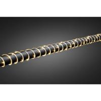 LED Mini lichtslang 2 meter 260 LED, warmwit 3.6W 5mm doorsnede 3090-100 met transformator - thumbnail