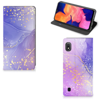 Bookcase voor Samsung Galaxy A10 Watercolor Paars - thumbnail