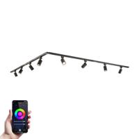 Taros Railverlichting Pakket - L-vorm - 4x 1 m rail - 4 railspots - Incl. RGBWW GU10 - IP20 - Modulair - 230V - thumbnail