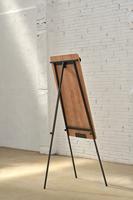 Rocada Flipchart NAT0610 (b x h) 700 mm x 1900 mm Hout, Eiken, Wit (RAL 9003) Afwisbaar, Beschrijfbaar, In hoogte verstelbaar, Incl. opbergbakje, Magneetband - thumbnail