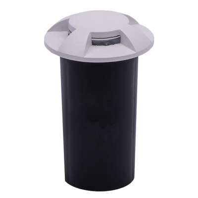 LED Grondspot - 12 Volt - 4 lichts - Geïntegreerde lichtbron - 1 Watt 50 lumen - 3000K warm wit - Wit - IP67 waterdicht - Tuinspot - Oprit