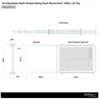 Uitneembare Plank voor Rek Rack Startech UNISLDSHF19 - thumbnail