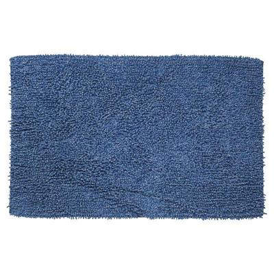 Badmat Misto Chenille Katoen 90x60 cm Blauw Badmat Misto Chenille Katoen 90x60 cm Blauw