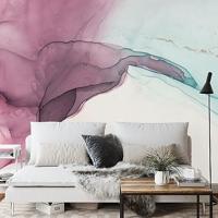 Fotobehang - Marmeren wervelingen, te koop in 11 maten, Mooi licht aan je muur, incl behanglijm - thumbnail