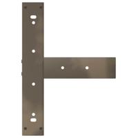 Bartafelpoten 2 st T-vormig 40x35x(90-91) cm staal naturel - thumbnail