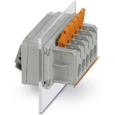 Phoenix Contact 1821070 Doorvoerklem 10 mm Push-Lock-veeraansluiting Grijs 15 stuk(s)