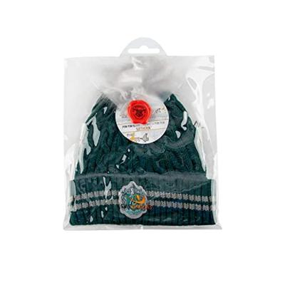 Cinereplicas Slytherin Pompom Beanie Pet Acryl, Polyester