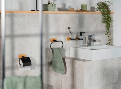 Wenko Turbo-Loc badkamer accessoires Orea Bamboo (Zeepdispenser)