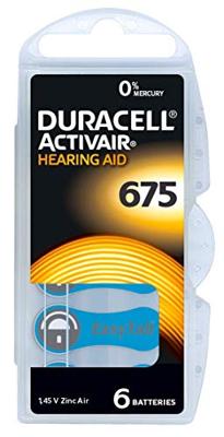 Duracell gehoorapparaat batterijen - Type 675 - 10 x 6 stuks