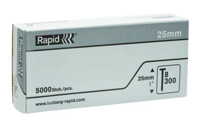 Rapid Nr. 8 brads 25 mm, 5.000 stuks - 40014272 - 40014272 Rapid Nr. 8 brads 25 mm, 5.000 stuks - 40014272 - 40014272