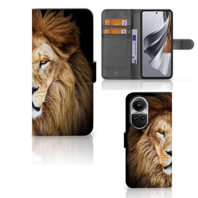 OPPO Reno10 | 10 Pro | Telefoonhoesje | Met pasjeshouder | Leeuw