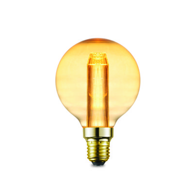 Home sweet home LED lamp Deco E27 3W G95 dimbaar - amber