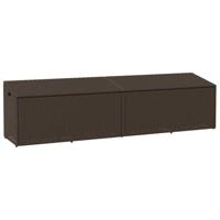 Tuinbox 220x50x58 cm poly rattan bruin - thumbnail