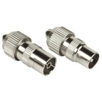 Hama Coax-set Metaal Connector/koppeling Schroefbaar - thumbnail