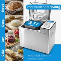 Profi Cook PC-BBA 1282 inox Broodbakmachine Anti-aanbaklaag, Timerfunctie 3.1 l RVS - thumbnail