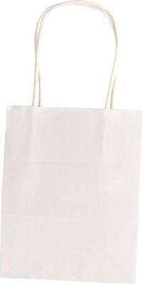 Tas folia kraft 110gr 12x15x5.5cm 20 stuks wit