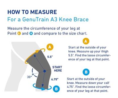Bauerfeind GenuTrain A3 Artrose Kniebrace - 1 - Links - Grijs