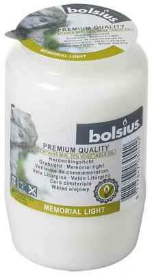 Bolsius gedenklicht nr.3 wit