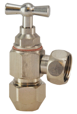 Wiesbaden Hoekstopkraan 3210 3/8x10 mm chroom