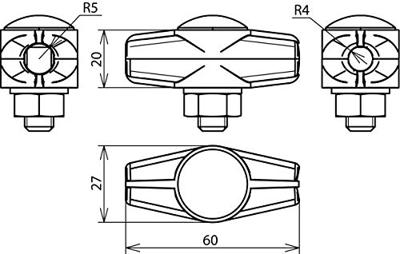 DEHN ESTK 8.10 ZG Scheidingsklem 1 stuk(s)