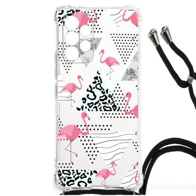 Samsung Galaxy A53 Case Anti-shock Flamingo Triangle Samsung Galaxy A53 Case Anti-shock Flamingo Triangle