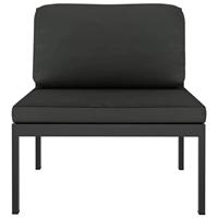 6-delige Loungeset met kussens aluminium antracietkleurig - thumbnail