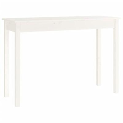 Wandtafel 110x40x75 cm massief grenenhout wit